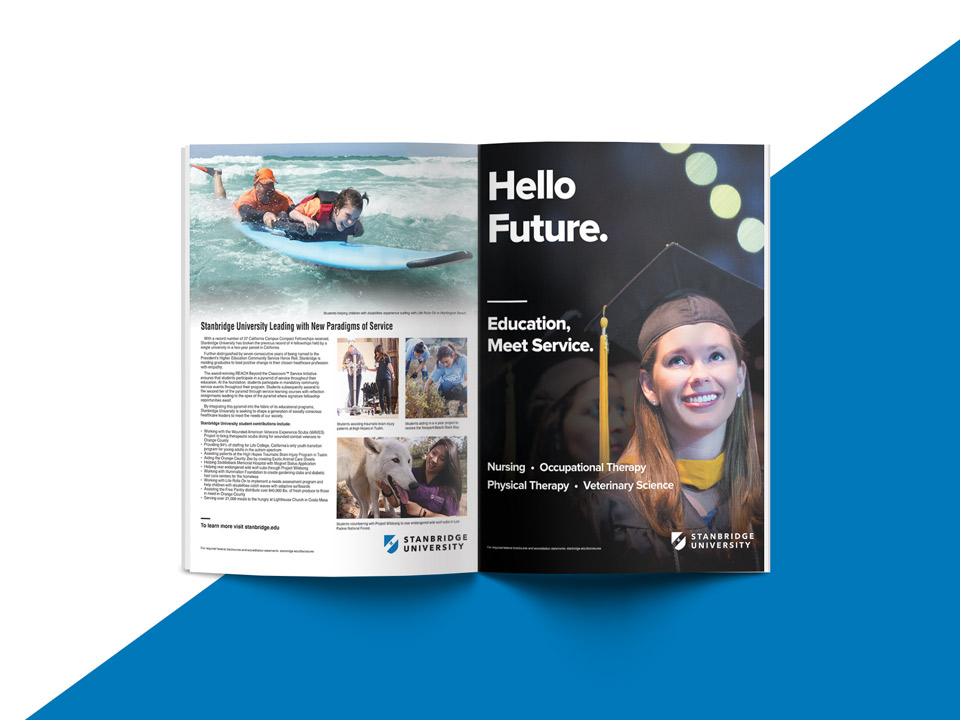 OC Business Journal Stanbridge Ad Spread 2