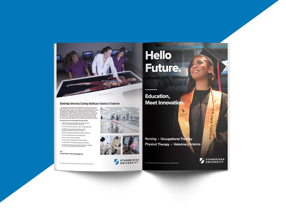 OC Business Journal Stanbridge Ad Spread 1